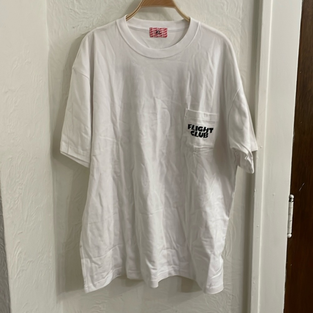 FLIGHT CLUB Men's Flight Club Print Pocket Tee Size XL in White